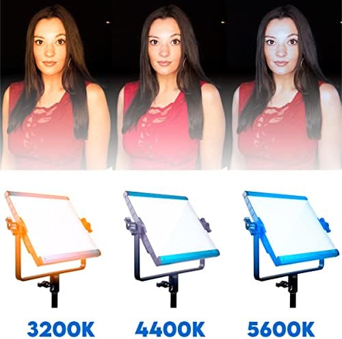 Dracast X Series LED500-RGB ו- Bi-Color 2800-8000K LED Video Light | בקרת אפליקציה | ניתן לעמעום 0- | CRI & TLCI 96+ |